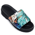 thumbnail image 1 of CMR CHAMARIPA Height Increasing Slides Sandals For Men - High Heel Sandals For Men - Rainforest Pattern Slides Sandals 6 CM / 2.36 Inches, 1 of 9