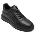 thumbnail image 1 of CMR CHAMARIPA Height Increasing Sneakers - Mens Elevator Shoes - Black Leather Casual Sneakers 6cm / 2.36 Inches, 1 of 6