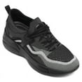 thumbnail image 1 of CMR CHAMARIPA Height Increasing Sneakers That Make You Taller - Black Lace-Up Knit Sneakers 7CM / 2.76 Inches, 1 of 9