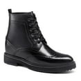 thumbnail image 1 of CMR CHAMARIPA Hidden Elevator Shoes - Mens Boots That Make You Taller - Black Brogue Boots, 1 of 7