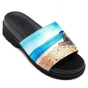 CMR CHAMARIPA High Heel Sandals For Men - Height Increasing Slippers - Beach Pattern Slippers For Men 6 CM / 2.36 Inches