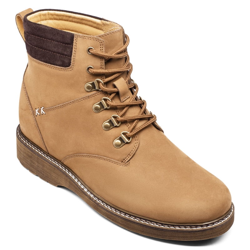 CMR CHAMARIPA Men's Elevator Boots Outdoor Water Resistant Brown Nubuck