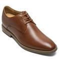thumbnail image 1 of CMR CHAMARIPA Men's Elevator Dress Shoes - Brown Leather Raised Heel Derby Shoes 7CM / 2.76 Inches, 1 of 9