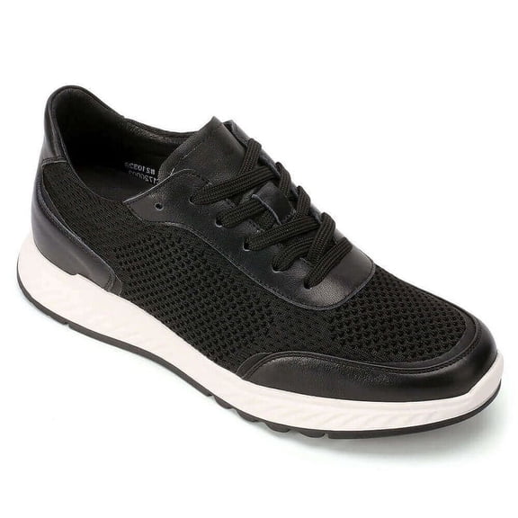CMR CHAMARIPA Men's Elevator Shoes Black Casual Shoes For Short Men That Make You 5CM / 1.95 Inches Taller