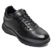 CMR CHAMARIPA Mens Elevator Shoes | Black Leather Trainers That Make You Taller 8CM / 3.15 Inches