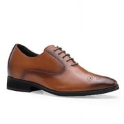 CMR CHAMARIPA Mens Elevator Shoes Oxford Dress Shoes For Men Taller 7CM / 2.76 Inches