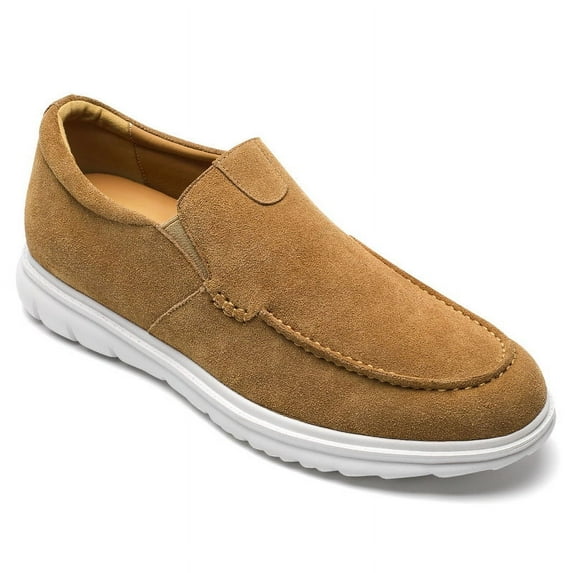 CMR CHAMARIPA Men's Elevator Shoes - Suede Slip-On Casual Shoes 6CM / 2.36 Inches