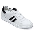 thumbnail image 1 of CMR CHAMARIPA Men's Elevator Sneakers Height Increasing Shoes White Leather Sneakers For Men 6CM / 2.36 Inches Taller, 1 of 6