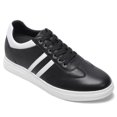 thumbnail image 1 of CMR CHAMARIPA Men's Height Increasing Shoes - Black Leather Casual Elevator Sneakers 6CM / 2.36 Inches, 1 of 9