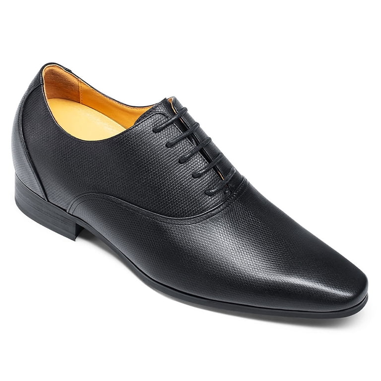 CMR CHAMARIPA Men's Invisible Height Increasing Dress Shoes Hidden Heel Elevator Shoes for Men Lace Up Black Leather Formal Shoes That Make You Taller 2.95 Inches - Walmart.com CMR CHAMARIPA Men's Invisible Height Increasing Dress Shoes Hidden Heel Elevator Shoes for Men Lace Up Black Leather Formal Shoes That Make You Taller 2.95 Inches - Walmart.com