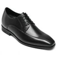 thumbnail image 1 of CMR CHAMARIPA Men's Shoes With Higher Heels - Black Calfskin Derby Shoes - Height Increasing Dress Shoes 2.76 Inches / 7 CM, 1 of 9