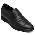 thumbnail image 1 of CMR CHAMARIPA Slip-On Elevator Formal Shoes - Black Cowhide Leather Height Increasing Shoes For Men 1.95 Inches / 5 CM, 1 of 10