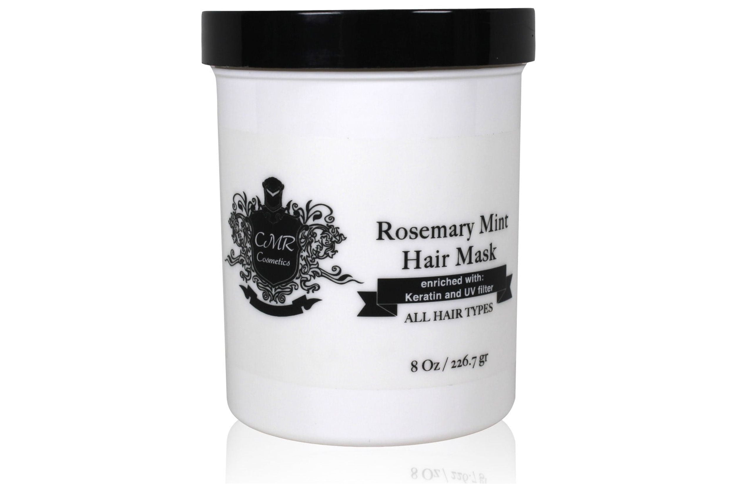 CMR Cosmetics Natural Hair Mask with Rosemary & Mint - Deep Conditioning Care for Dry, Hair - Promotes Growth, Shine & Scalp Health - Sulfate Free