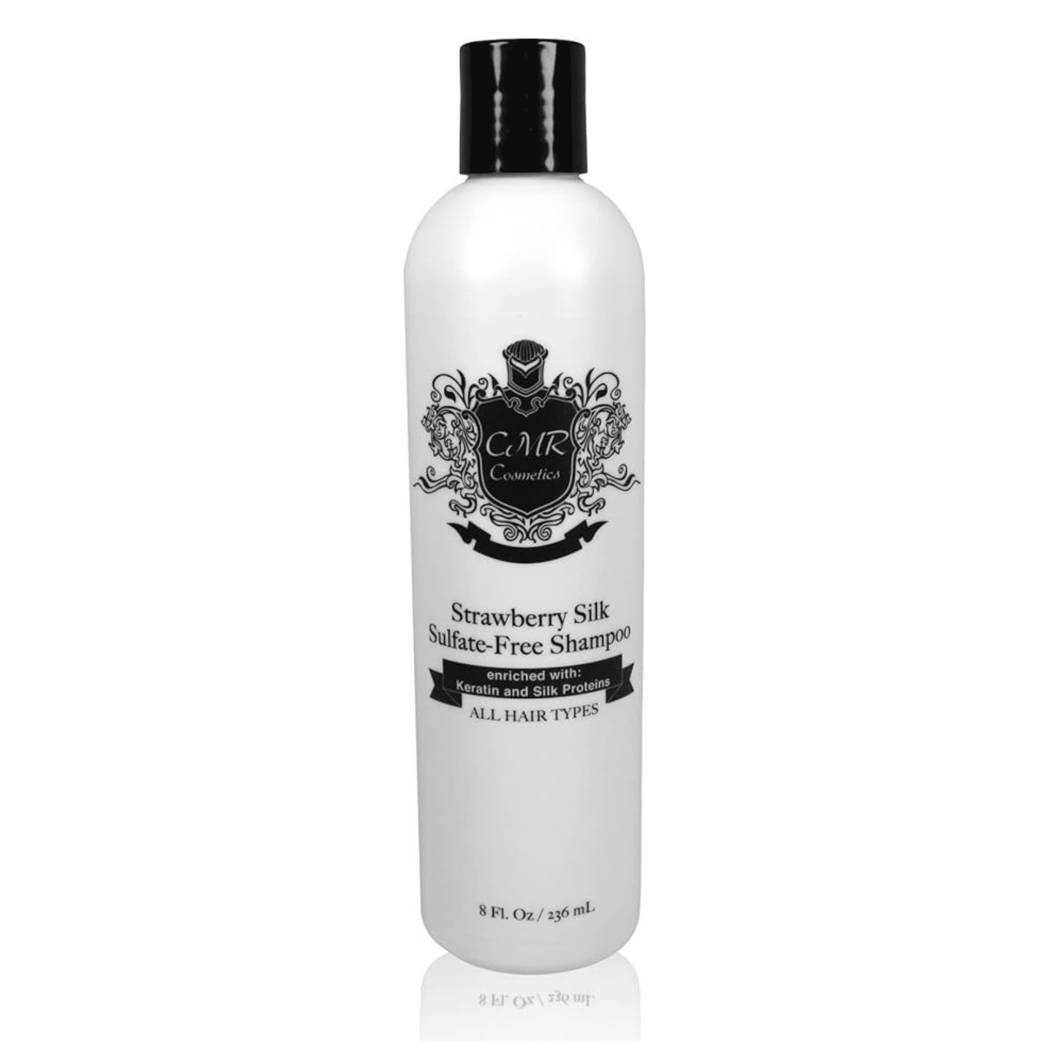 CMR Cosmetics Strawberry Silk Shampoo - Luxurious Deep Moisturizing, Sulfate-Free, Hair Growth & Scalp Health Formula with Oils, Shine Enhancing, Frizz Control, Vegan