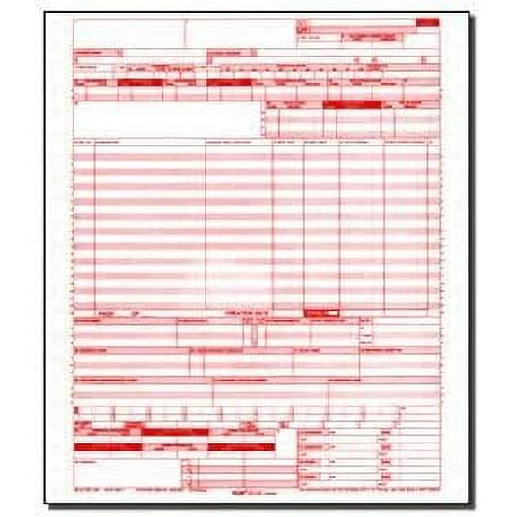 CMS 1450 / Ub04 Medical Billing Claim Form, 1000 Sheets
