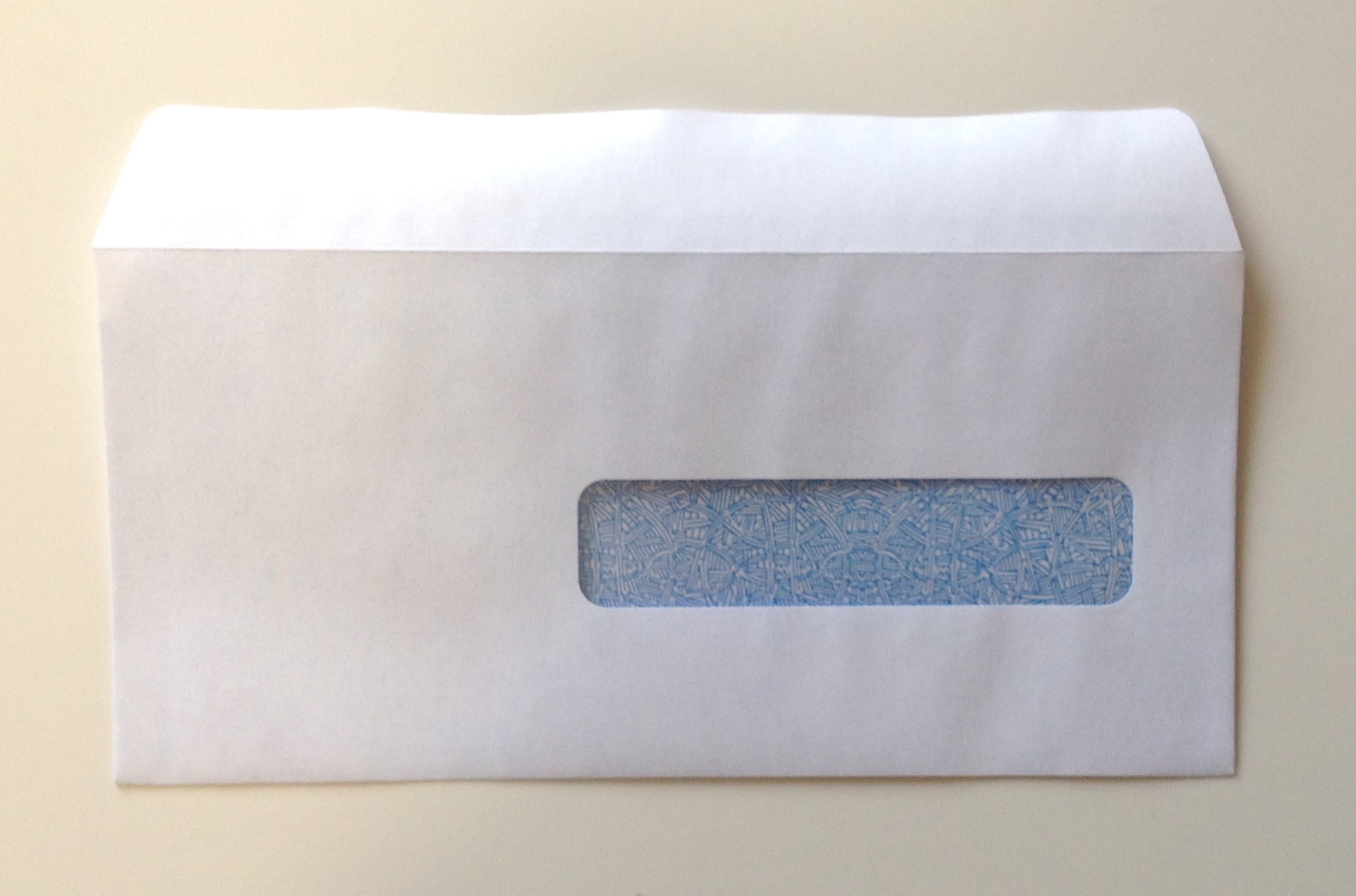 CMS-1500 HCFA Self-Seal Window Envelopes for Claim Forms (No. 10-1/2) 4-1/2" x 9-1/2", White with Inside Security Tint - 100 ENVELOPES