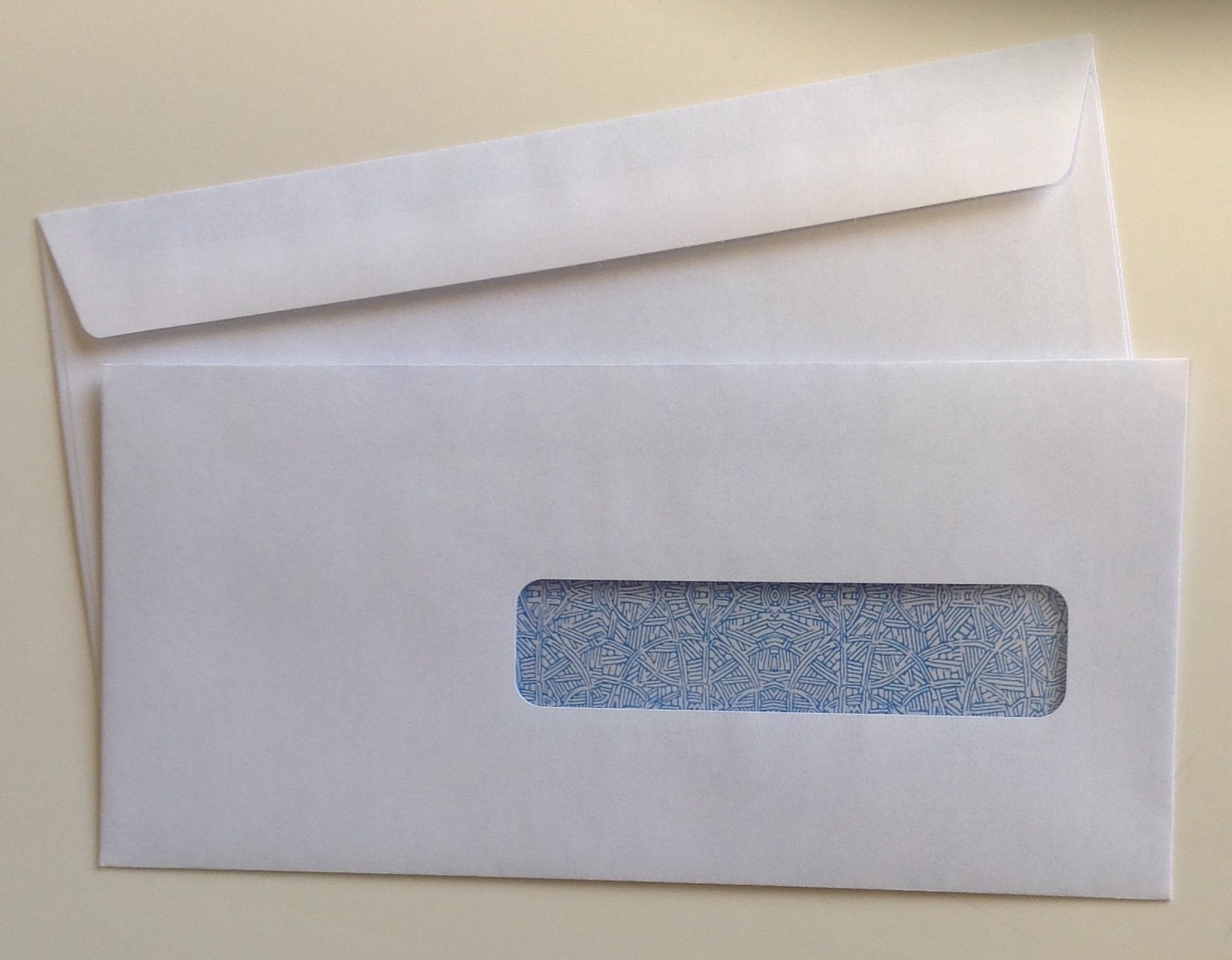 CMS 1500 - HCFA Window Envelopes for Claim Forms (No. 10-1/2) 4-1/2" x 9-1/2", White with Inside Security Tint - 250 ENVELOPES