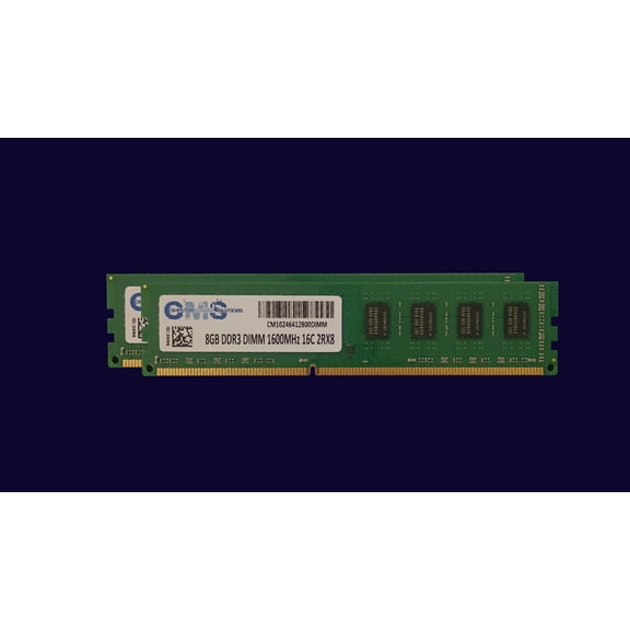 CMS 16GB (2X8GB) DDR3 12800 1600MHz NON ECC DIMM Memory Ram Upgrade Compatible with Dell® Vostro 3901 Mini Tower - A63