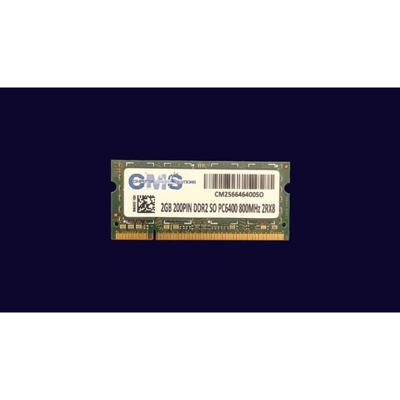 CMS 2GB (1X2GB) DDR2 6400 800MHZ NON ECC SODIMM Memory Ram Upgrade Compatible with Dell® Vostro 1015 Notebook (Ddr2 6400) - A40