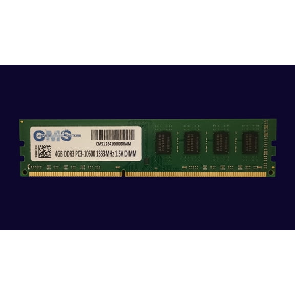 CMS 4GB (1X4GB) DDR3 10600 1333MHZ NON ECC DIMM Memory Ram Upgrade Compatible with Gateway® Desktop Sx2110-Mo308, Sx2110-Ub25 - A70
