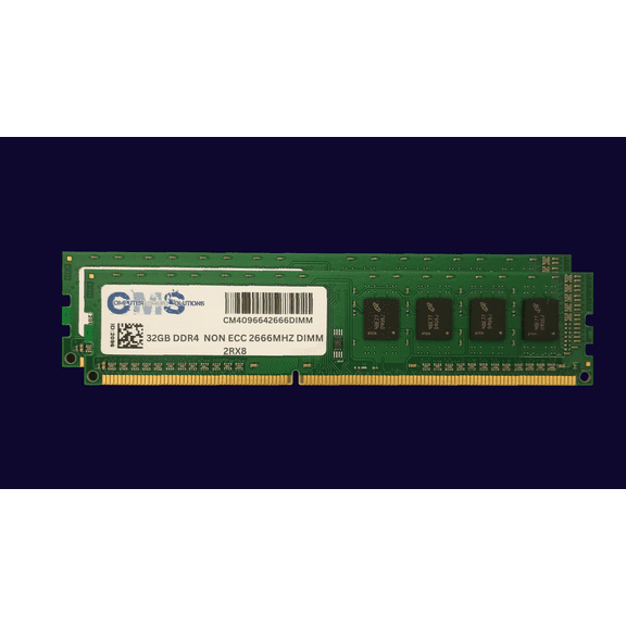 CMS 64GB (2X32GB) DDR4 21300 2666MHz Non ECC DIMM Memory Ram Upgrade Replacement for ASUS® Motherboard ROG RAMPAGE VI EXTREME OMEGA, ROG STRIX B450-F GAMING II, ROG STRIX B460-F Gaming - C143