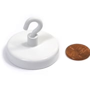 CMS Magnetics® 4 Pieces Up to 28 lbs White Ceramic Hook Magnet