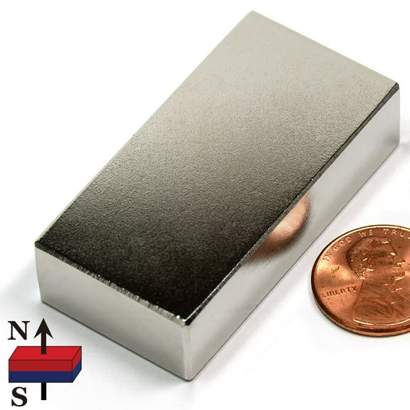 CMS Magnetics 84 lbs 2"x1"x1/2" Neodymium Block Magnet