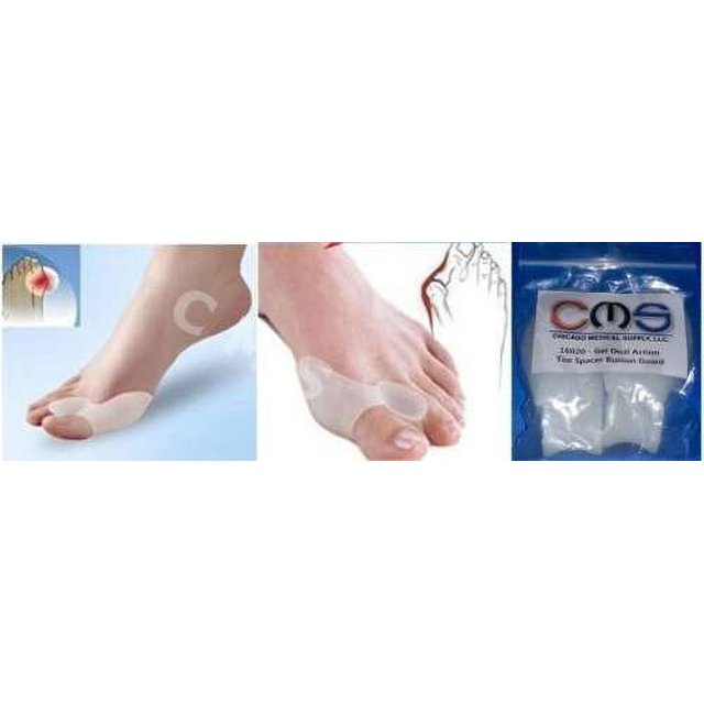 CMS Mineral Gel Bunion Guard Combo PAIR / Dual Action Toe Spacer