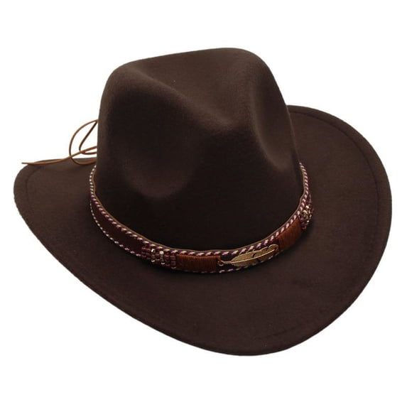 CMSHTD Cowboy Hats for Kids Boys Toddler Summer, Outdoor Classic Western Sun Hat, Coffee 3-8 Years