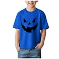 thumbnail image 1 of CMSHTD Halloween Shirts for Kids Boys Short Sleeve Fall, Toddler Boys Children Cute Tops T-Shirts, Blue Size 3-4 Years, 1 of 4