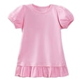 thumbnail image 1 of CMSHTD Shirts for Girls Short Sleeve Summer, Toddler Girls Children T-Shirts Crew neck Tees Tops, Pink 5-6 Years, 1 of 7