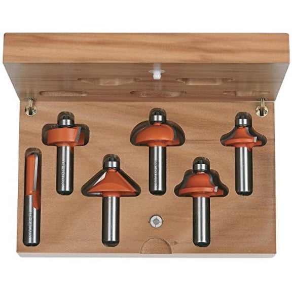 6-piece Router Bit Set - 1/2 Inch Shank