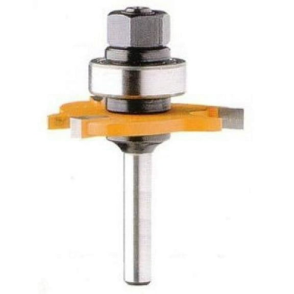 CMT 822.340.11B 3-Wing Slot Cutter with Bearing and Arbor, 5/32-Inch Cutting Length and 1/2-Inch Shank