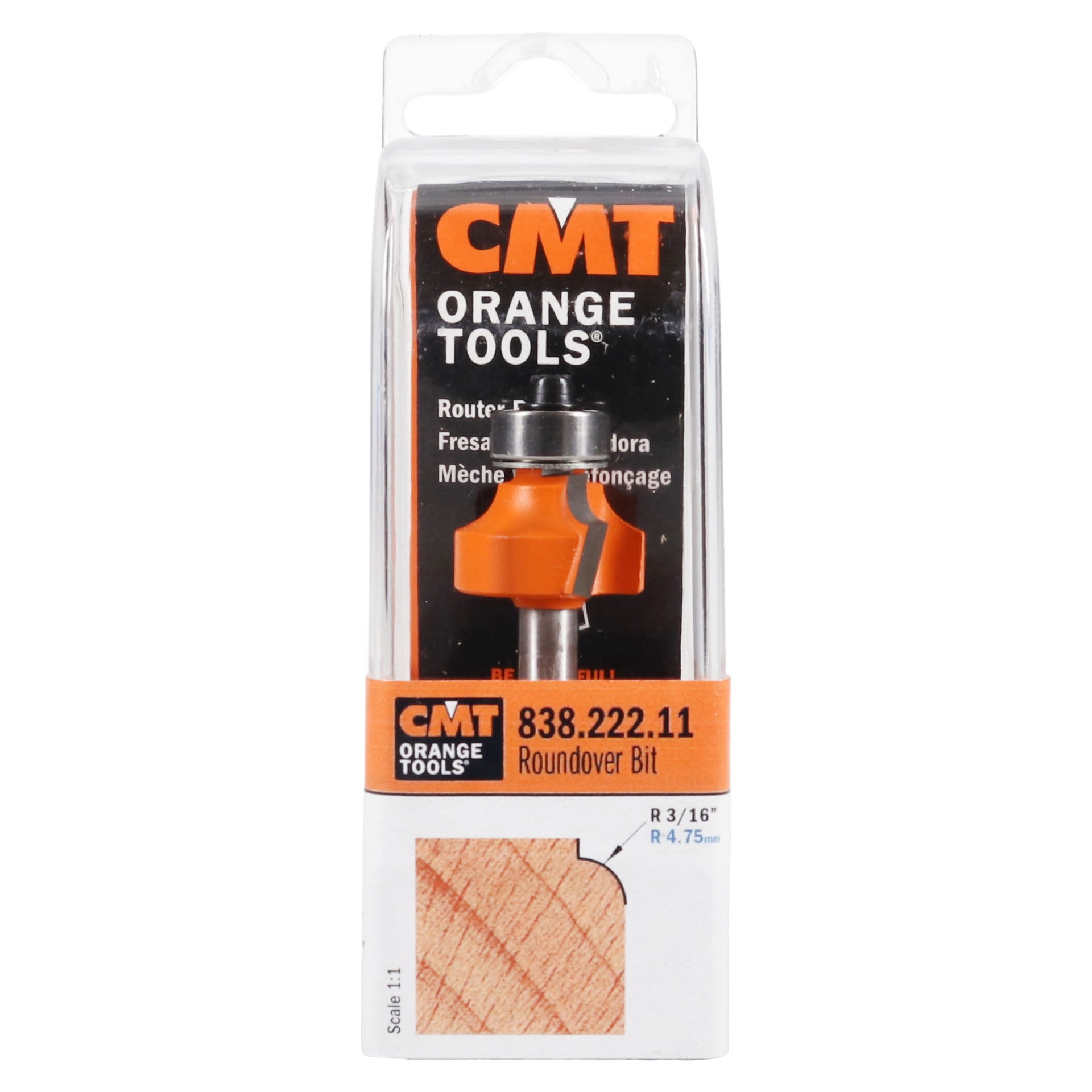 CMT 838.222.11 Roundover Bit for Routers DW618, 1617, RP2301FC