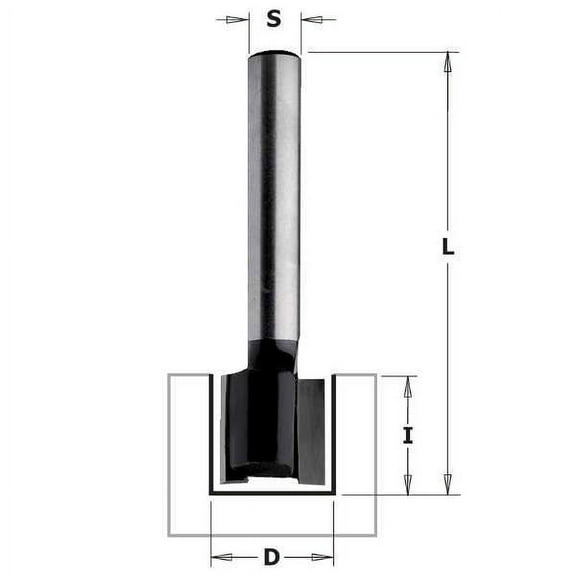 CMT, Contractor Mortising Bit, 1/2-inch Diameter, 1/4-inch Shank