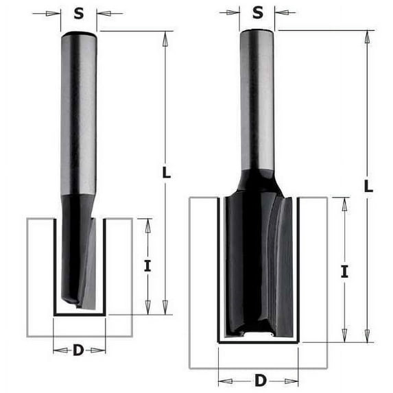 CMT, Contractor Straight Bit, 5/8-inch Diameter, 1/4-inch Shank