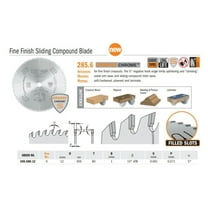 CMT ORANGE CHROME FINE FINISH BLADE 12" x T80 ATB