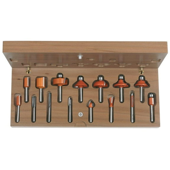 CMT Orange Tool Router Drill Bit Set, 15 piece