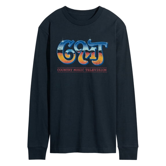 CMT - Retro Logo - Men's Long Sleeve Graphic T-Shirt