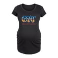 thumbnail image 1 of CMT - Retro Logo - Women's Maternity Scoop Neck Graphic T-Shirt, 1 of 4