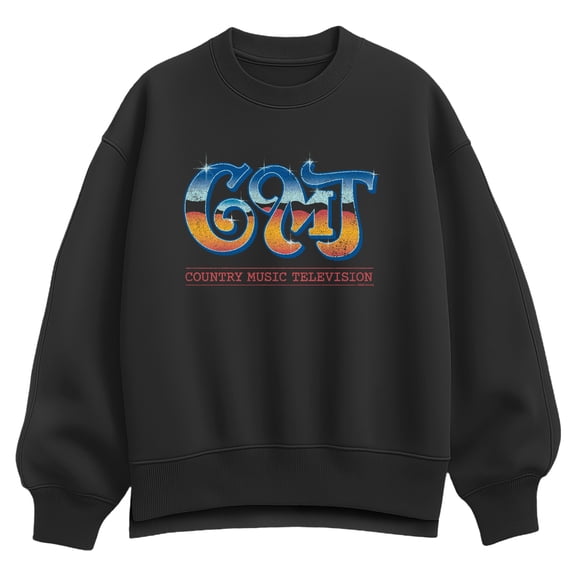 CMT - Retro Logo - Women's Oversized Fleece Crew Sweatshirt