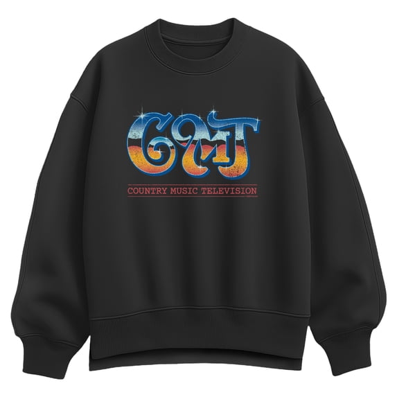 CMT - Retro Logo - Women's Oversized Fleece Crew Sweatshirt
