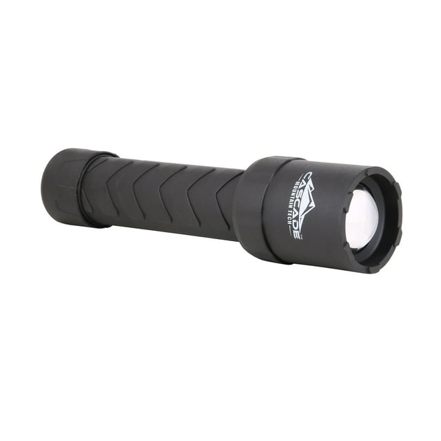 CMT STEELCORE™ 1000Lumens LED Flashlight Black, with Emergency Strobe Feature, 4 AA Batteries Included
