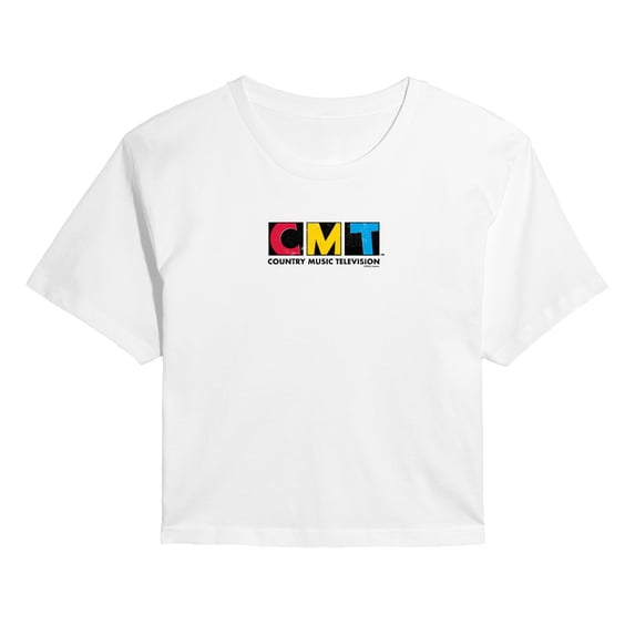 CMT - Stamp Logo - Juniors Cropped Graphic T-Shirt