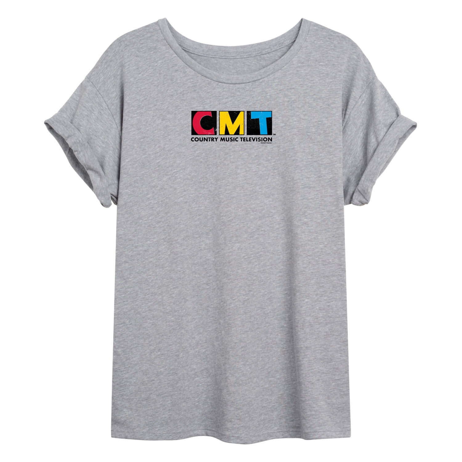 CMT - Stamp Logo - Juniors Oversized Graphic T-Shirt - Walmart.com