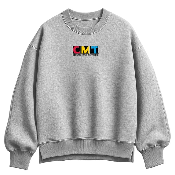 CMT - Stamp Logo - Women's Oversized Fleece Crew Sweatshirt