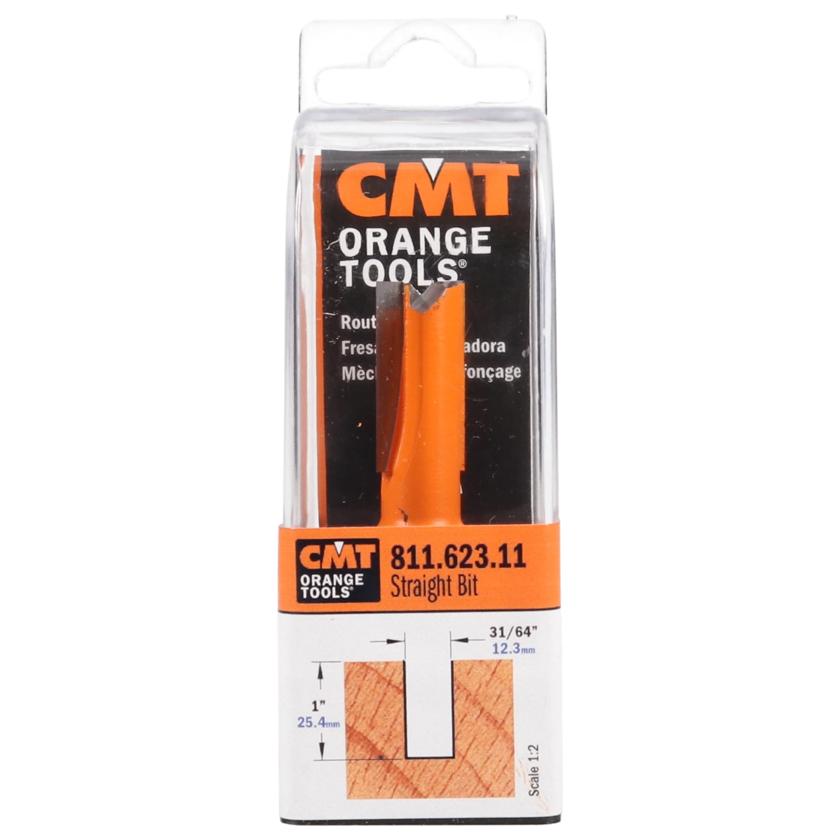 CMT 811.623.11 Straight Bit for Table Mounted Routers - Walmart.com