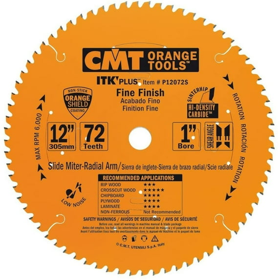 CMT USA ITK Plus 8.5 Inch 60 Tooth Fine Finish Sliding Compound Miter Saw Blade
