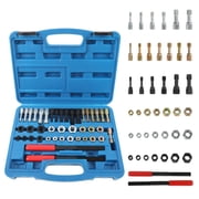 CMTOOL 42Pcs Thread Chaser Set,Thread Repair Tool Kit,UNC UNF Metric Taps Dies for Damaged Screw Thread