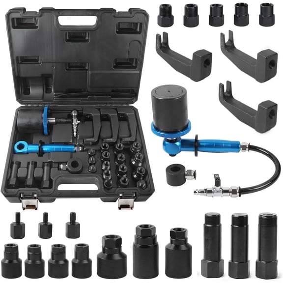 CMTOOL Handheld Pneumatic Injector Puller Air Vibration Injector Remover Tool with Handle, Labor-Saving Removal Set for Gasoline Engines US